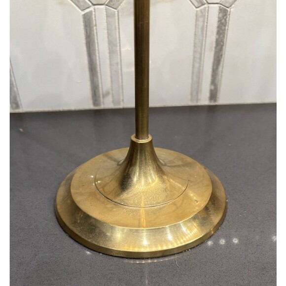 Vintage Desk Top Brass Adjustable Rotating Magnifying Glass Holder Stand 13.5” - Picture 3 of 11